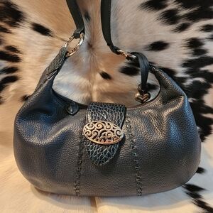 BRIGHTON NAVY HOBO PURSE